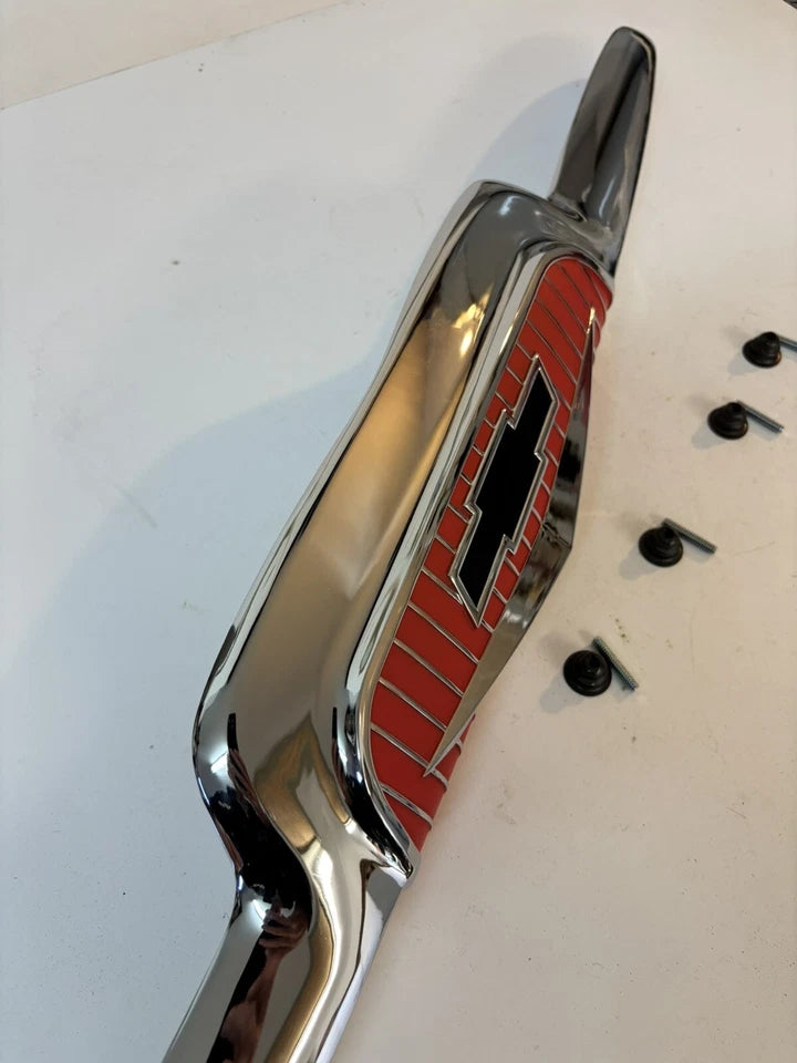 NEW 1956 1957 Chevrolet Pickup Truck V8 Hood Emblem 3725691 Ornament