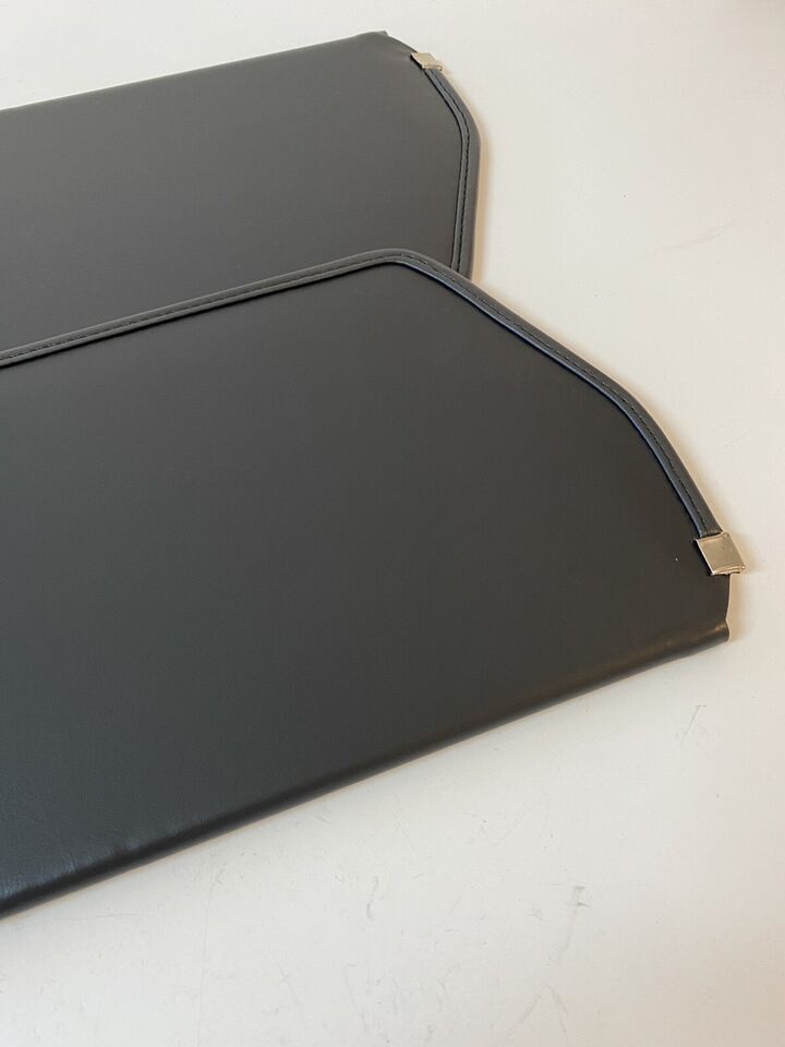 1973-1987 Chevy GMC Full Size Truck Inside Sun Visors Black Vinyl With Brackets