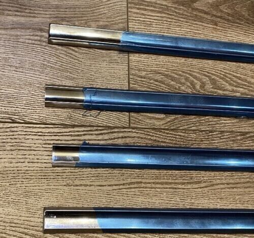 1957 1958 CHEVY CAMEO TRUCK STAINLESS STEEL BED SIDE MOLDING Show CONDITION 4 Pc