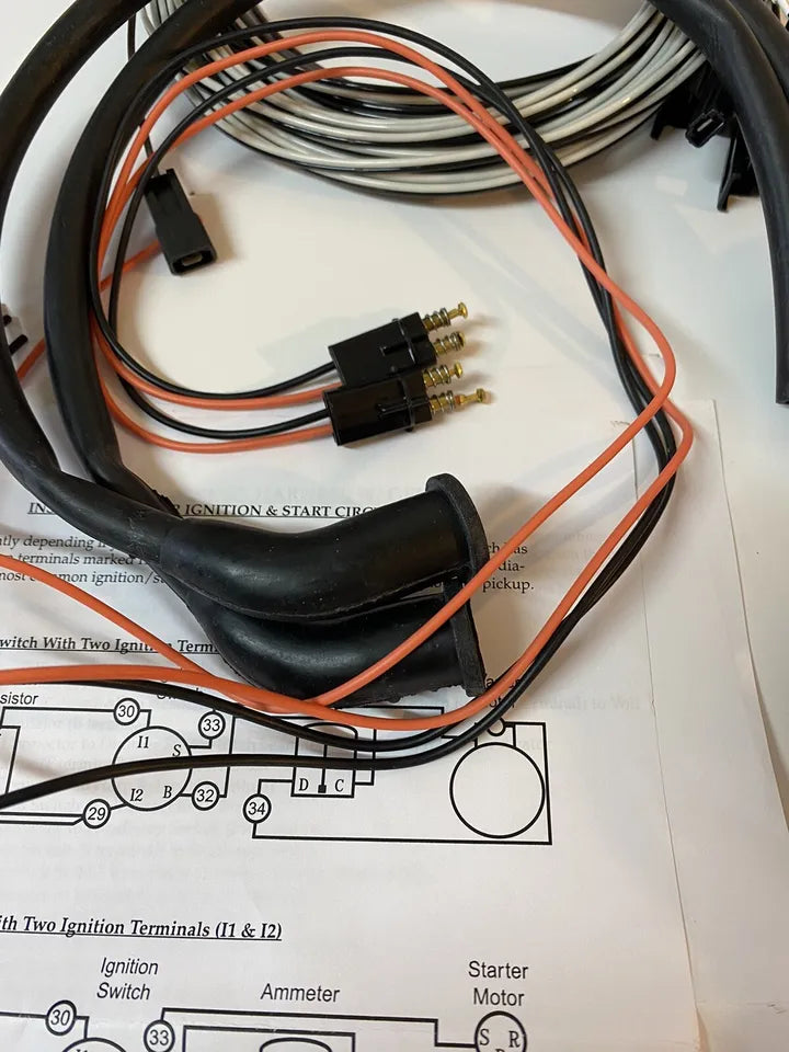 1955 - 1957 Chevy Truck All Model USA Made Correct Wiring Harness Kit Alternator