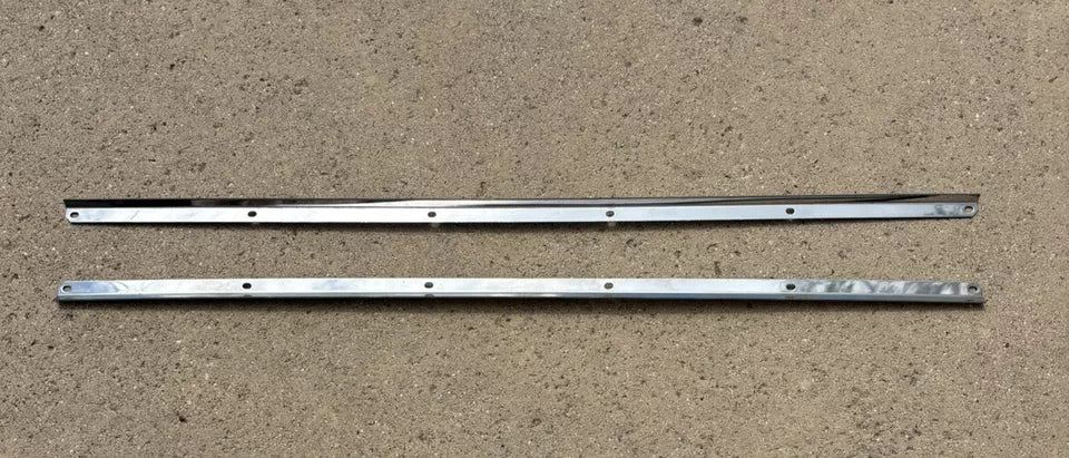 1955 - 1959 Chevy GMC Truck Stainless Retainer Lower Door Seal Pair