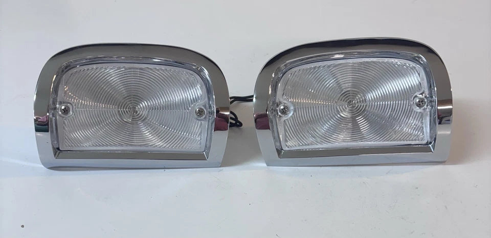 NEW 1955 - 1957 Show Chrome GMC Pickup Park Light Park lamp Assemblies Pair