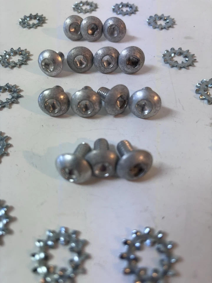 1955 - 1959 CHEVY GMC TRUCK WINDOW REGULATOR DOOR LINK 14pc  SCREWS CLUTCH HEAD