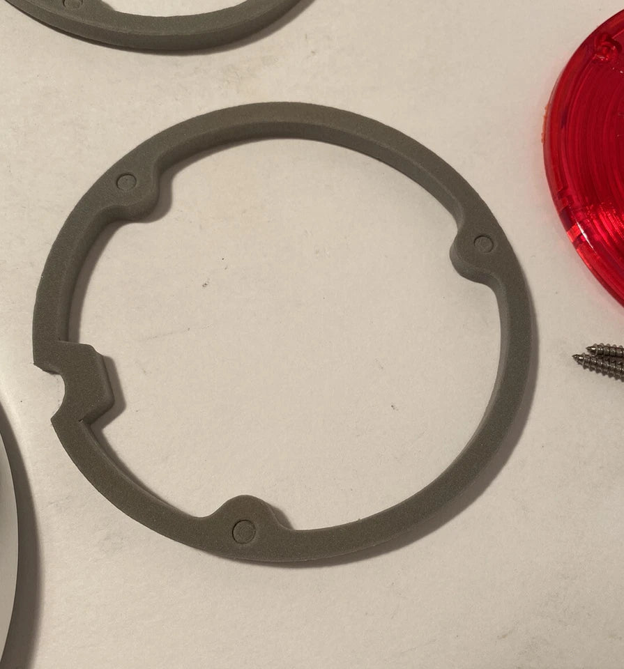 NEW 1958 1959 Chevy GMC Fleetside Tail Light Lens Kit Pair Gaskets Bezel
