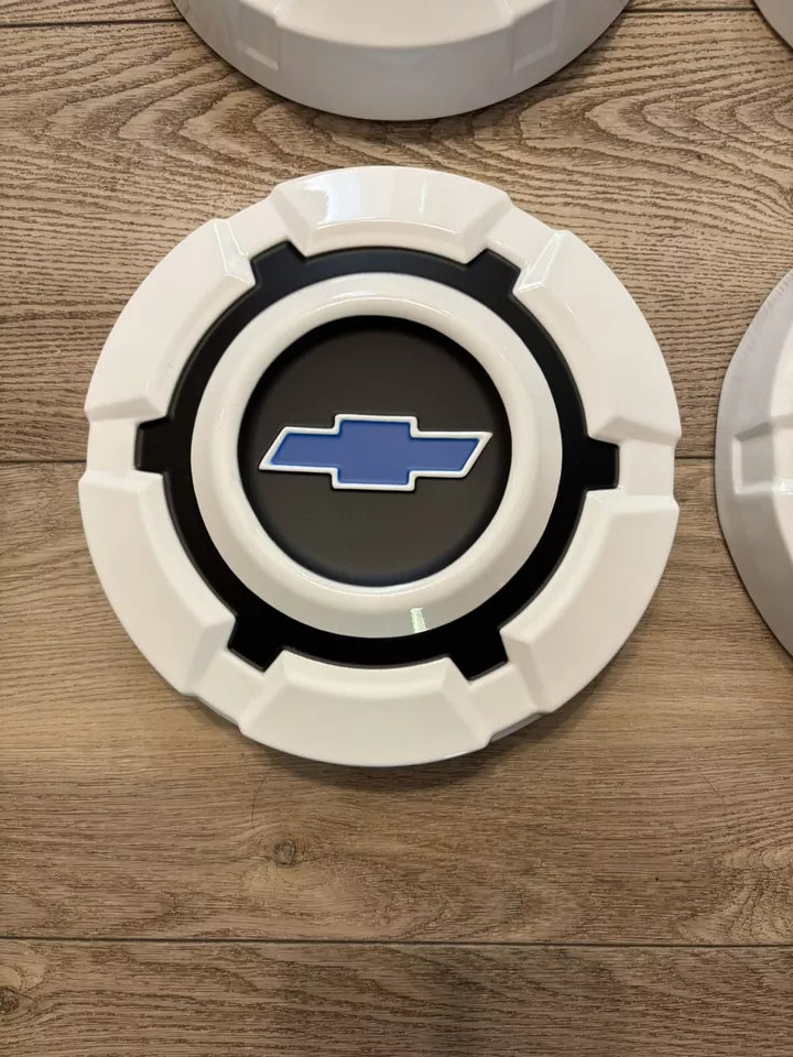 NEW 1969-1972 Chevy 1/2 Ton Wheel Center Rim Hubcap Lug Cover Dog Dish C10 Set 4