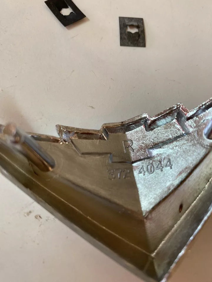 1956 CHEVY NOMAD SHOW CHROME V-8 EMBLEMS UNDER TAIL LAMPS