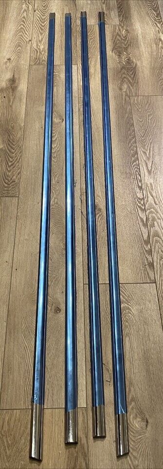 1957 1958 CHEVY CAMEO TRUCK STAINLESS STEEL BED SIDE MOLDING Show CONDITION 4 Pc