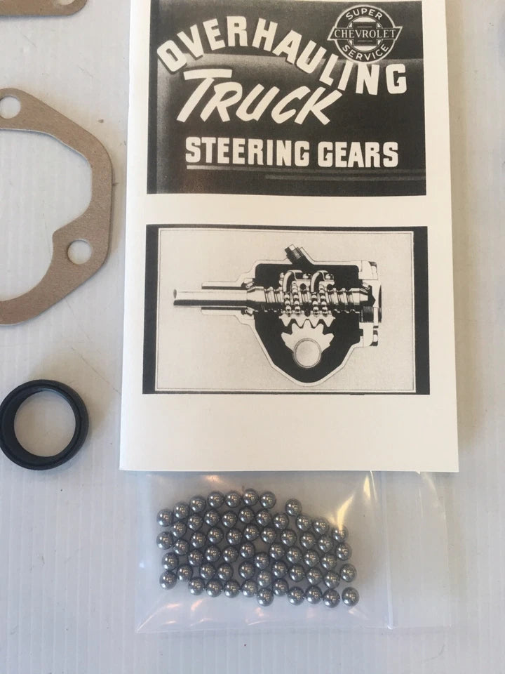 STEERING BOX REBUILD KIT CHEVY GMC TRUCK 1955 - 1959 New Complete