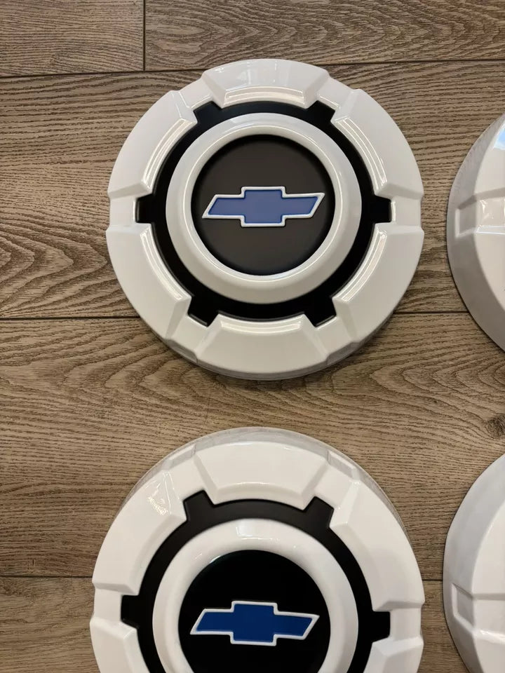 NEW 1969-1972 Chevy 1/2 Ton Wheel Center Rim Hubcap Lug Cover Dog Dish C10 Set 4