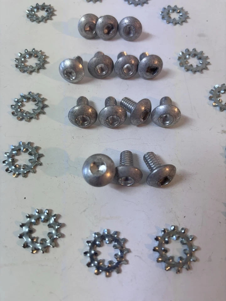 1955 - 1959 CHEVY GMC TRUCK WINDOW REGULATOR DOOR LINK 14pc  SCREWS CLUTCH HEAD