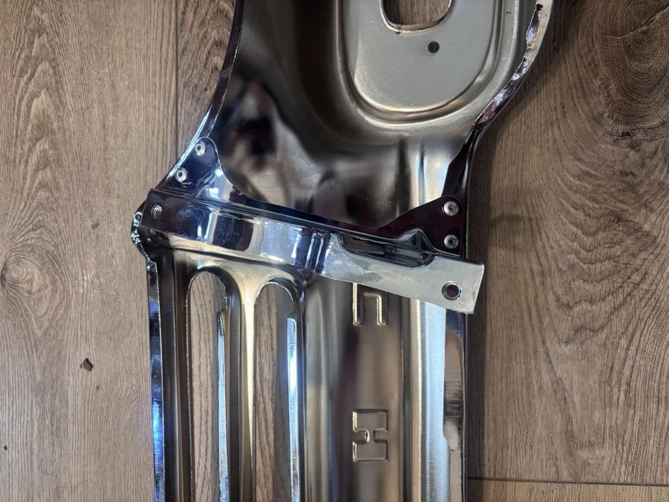 1958 1959 Chevy Pickup Truck Front Grille Chrome Metal "CHEVROLET" With Brackets