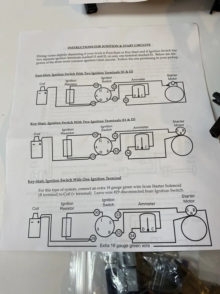 1955 - 1957 Chevy Truck All Model USA Made Correct Wiring Harness Kit Alternator