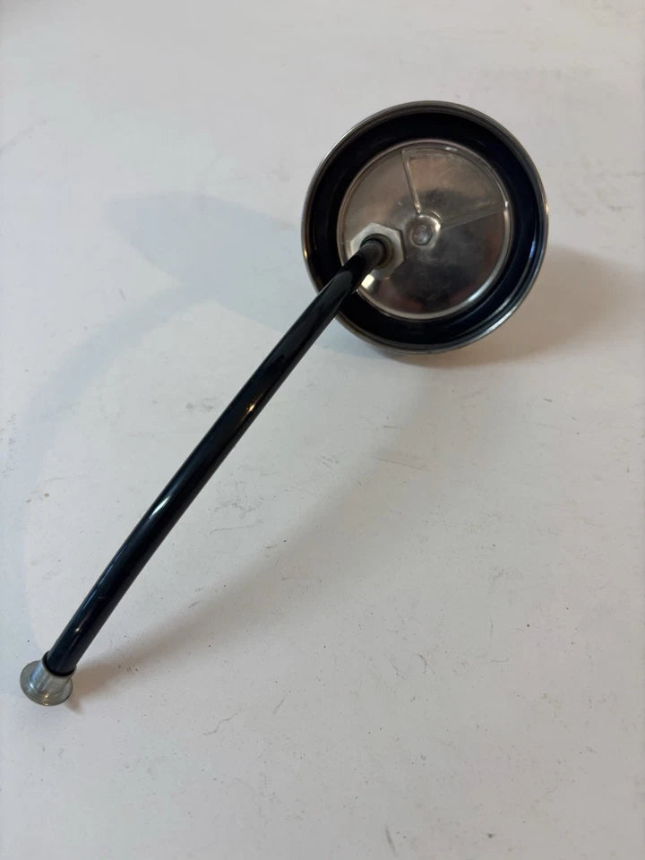 NEW 1940s - 1950s Glass Windshield Washer Glass Jar Small Mouth Lid Trico Type