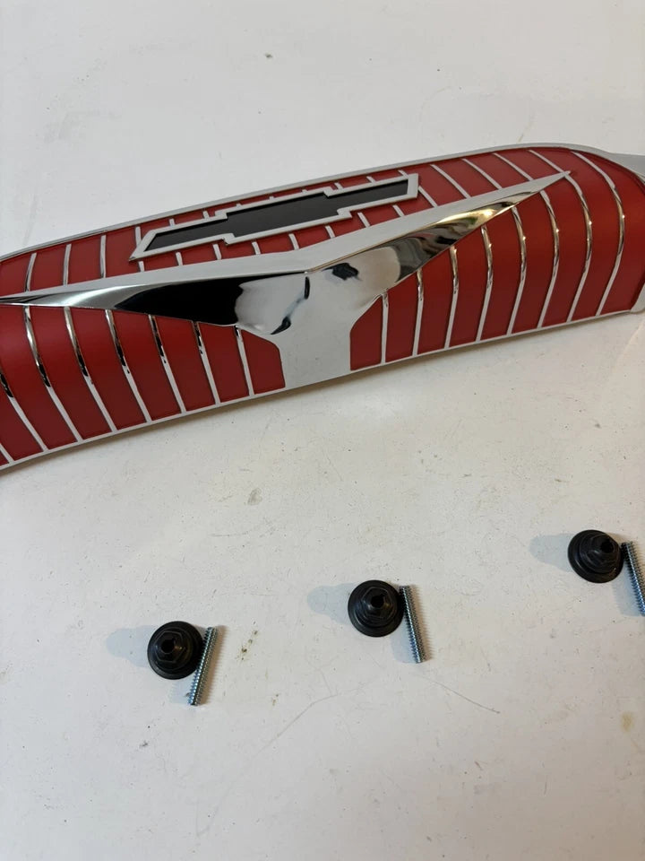 NEW 1956 1957 Chevrolet Pickup Truck V8 Hood Emblem 3725691 Ornament