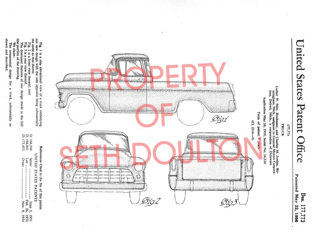 Copy of original 1955 Cameo patent Large 16" X 20" poster