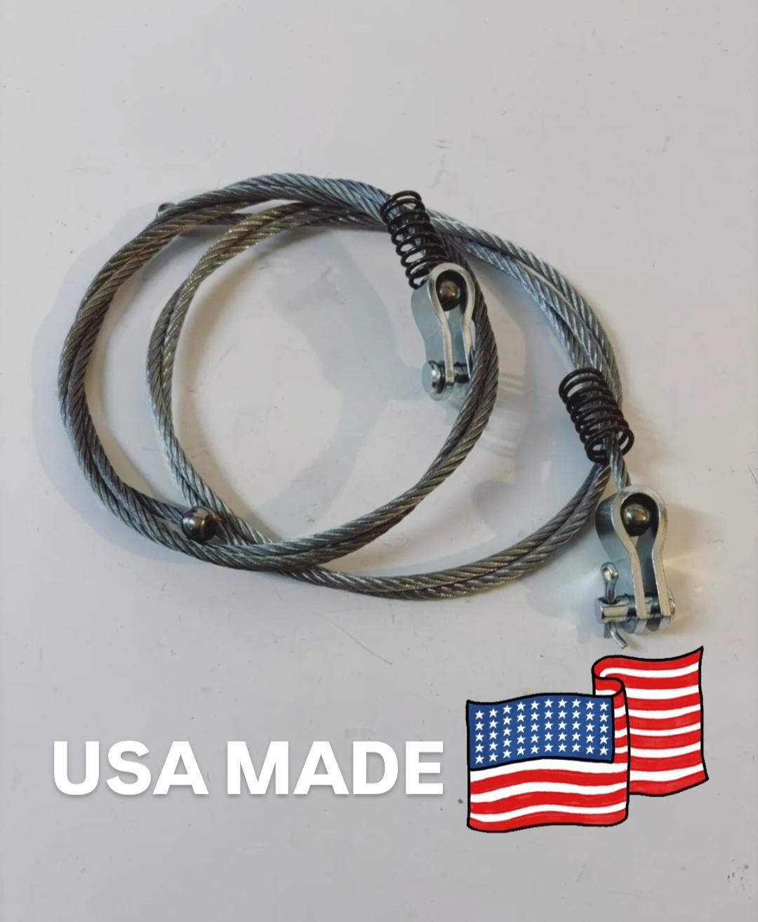 NEW 1955 - 1959 CHEVY GMC Suburban Clam Shell TAILGATE CABLES Pair