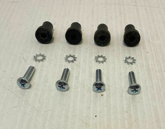 screws: 4 1958 Chevy Car 1958-59 Truck Windshield Wiper Motor Mt Rubber Wellnut W/screws