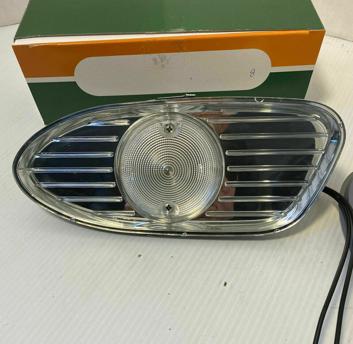 Park Light Lamp: 1958 1959 GMC Truck Park Light Lamp Complete Lens Bezel Housing Wires All Models