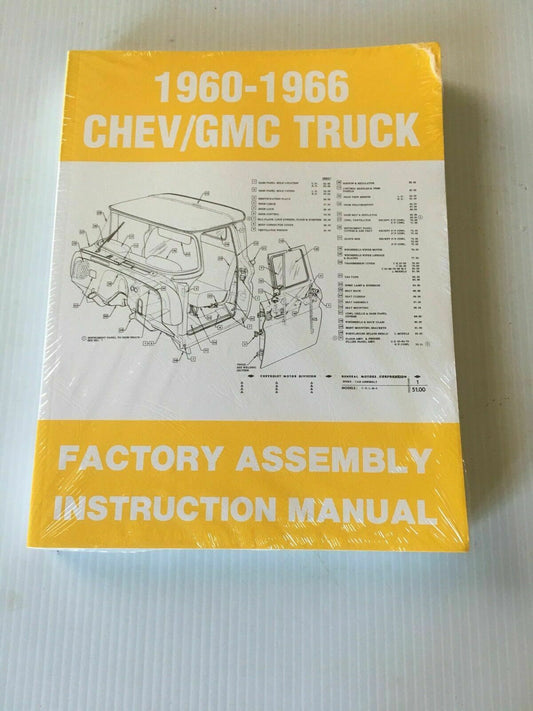 Manuals: 1960 - 1966 Chevy Truck Factory Assembly Manual All Models