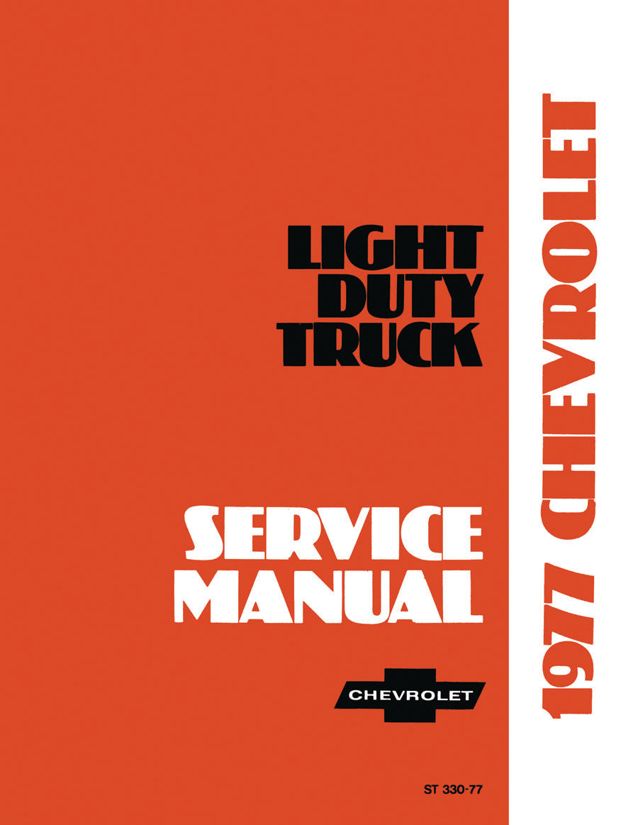 Licensed 1977 Chevrolet Pickup, Blazer, Van, & Suburban Shop Manual