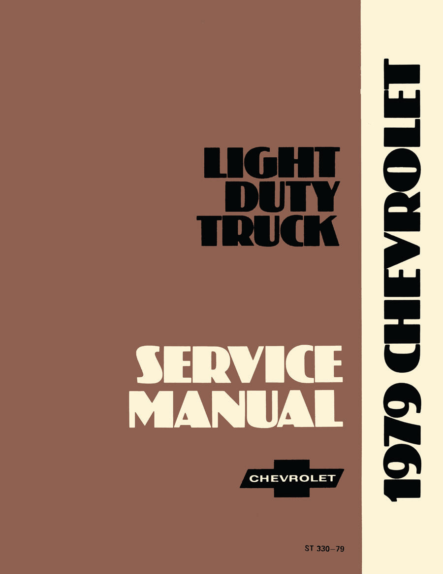 Licensed 1979 Chevrolet Pickup, Blazer, Van, & Suburban Shop Manual