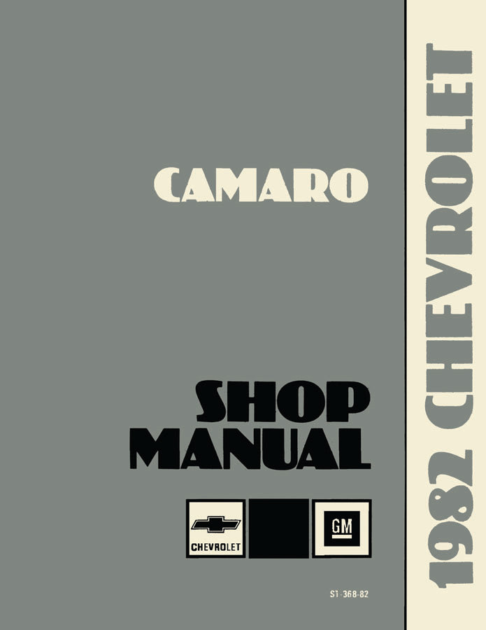 Licensed 1982-1983 Chevy Camaro Shop Manuals Z28 and Berlinetta